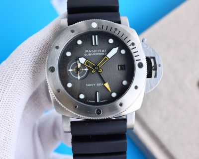 Perfect Replica Panerai Submersible Navy Seals Grey Dial 47MM Men Watch